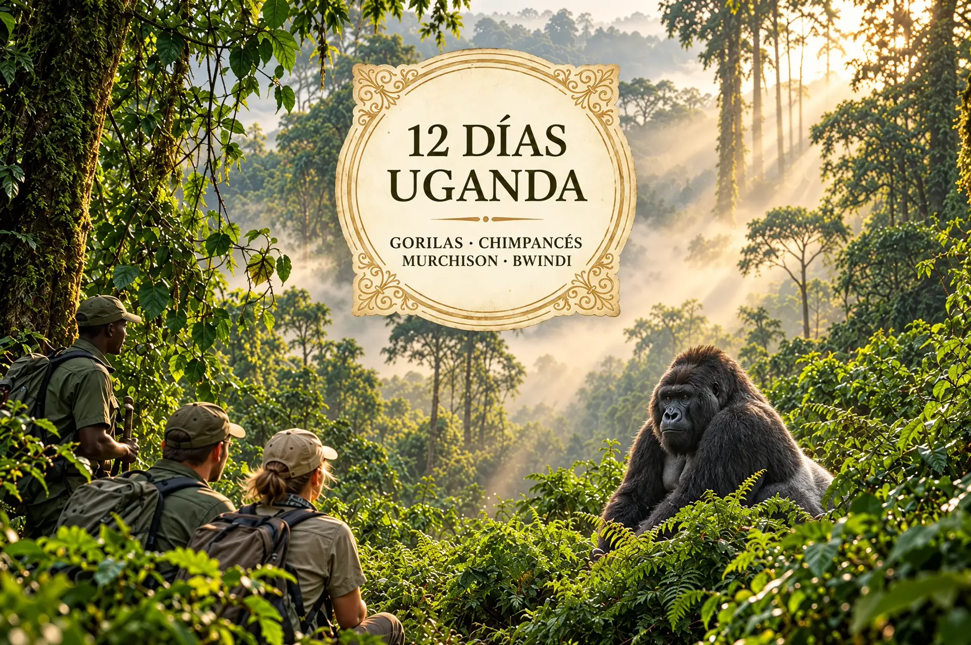 12 Días Safari Uganda: Gorilas en la Niebla y Chimpancés